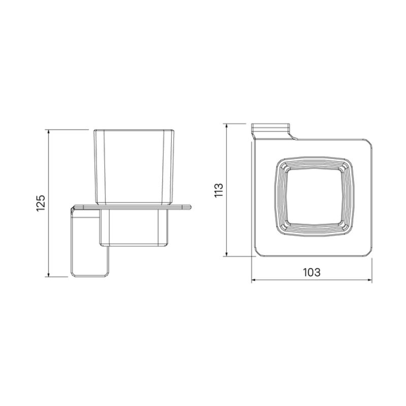 Стакан для зубных щеток Iddis Slide SLISCG1i45 Хром