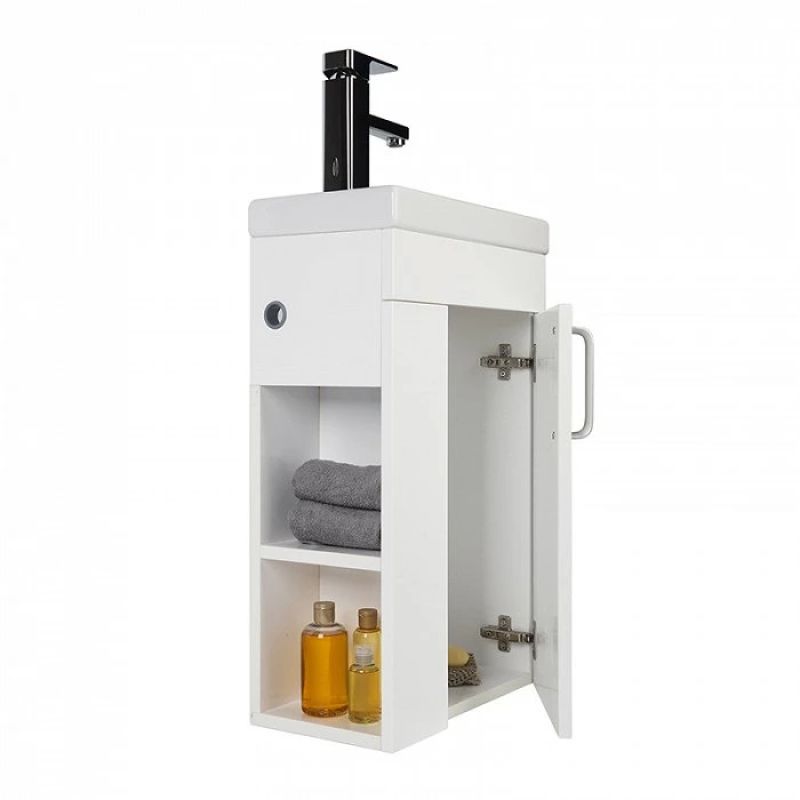 Тумба с раковиной Iddis Torr 40 подвесная Белая