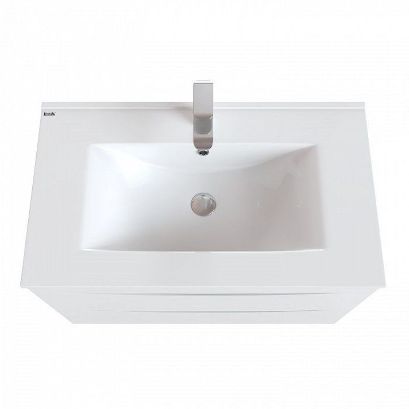 Тумба с раковиной Iddis Cloud 80 подвесная Белая