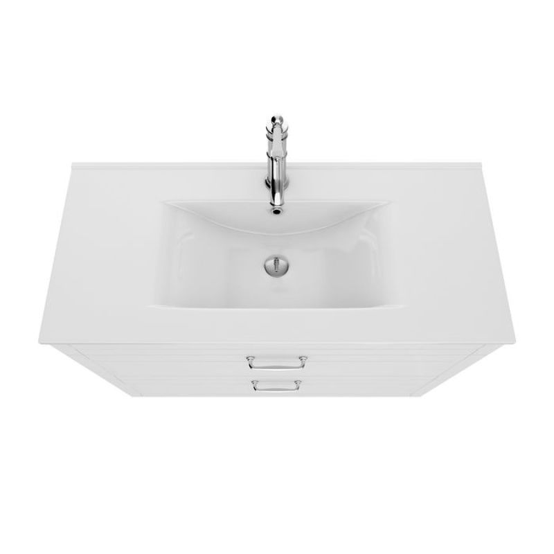 Тумба с раковиной Iddis Oxford 100 см OXF10W1i95K белый