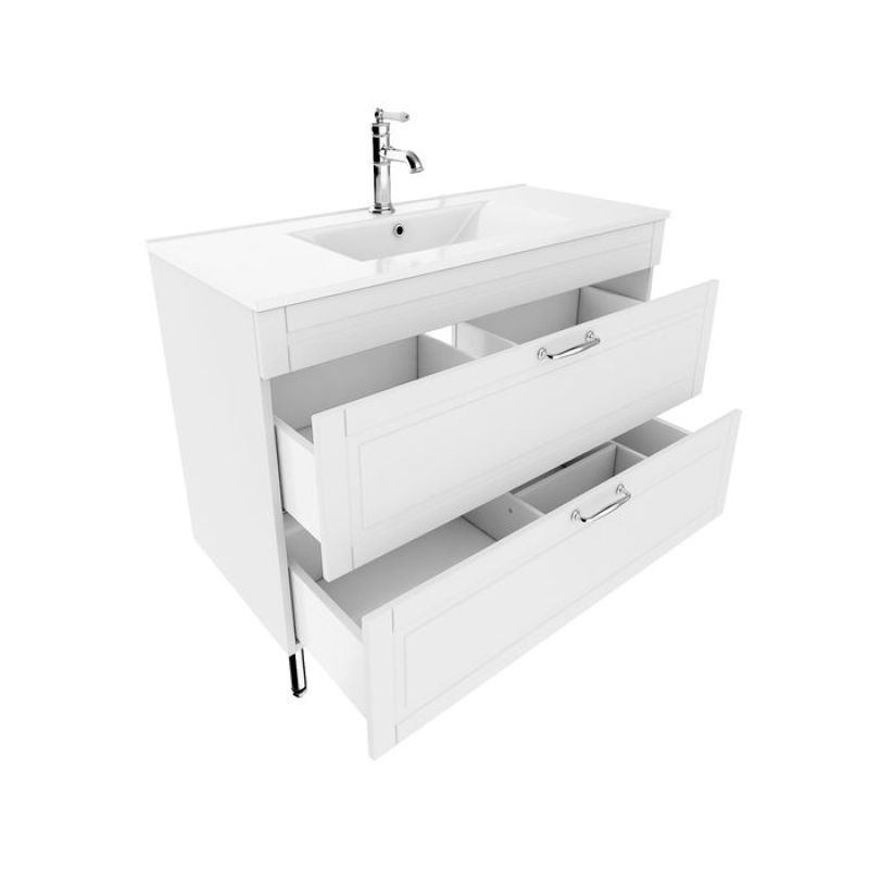 Тумба с раковиной Iddis Oxford 100 см OXF10W1i95K белый