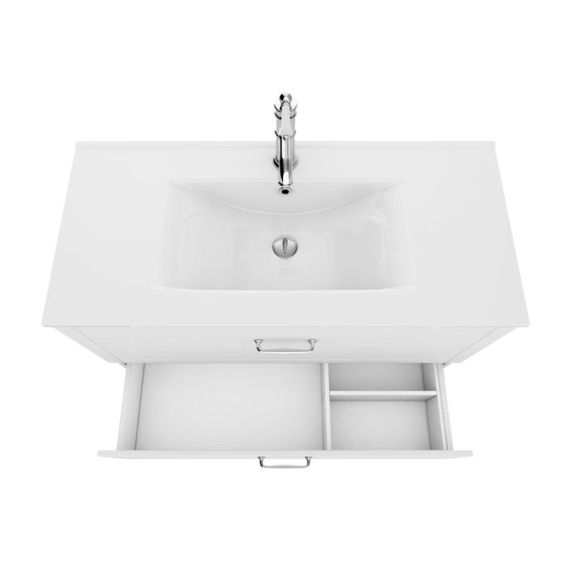 Тумба с раковиной Iddis Oxford 100 см OXF10W1i95K белый