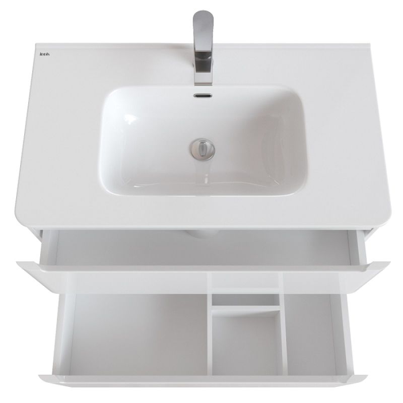 Тумба с раковиной Iddis Edifice 80 EDI80WFi95K Белая