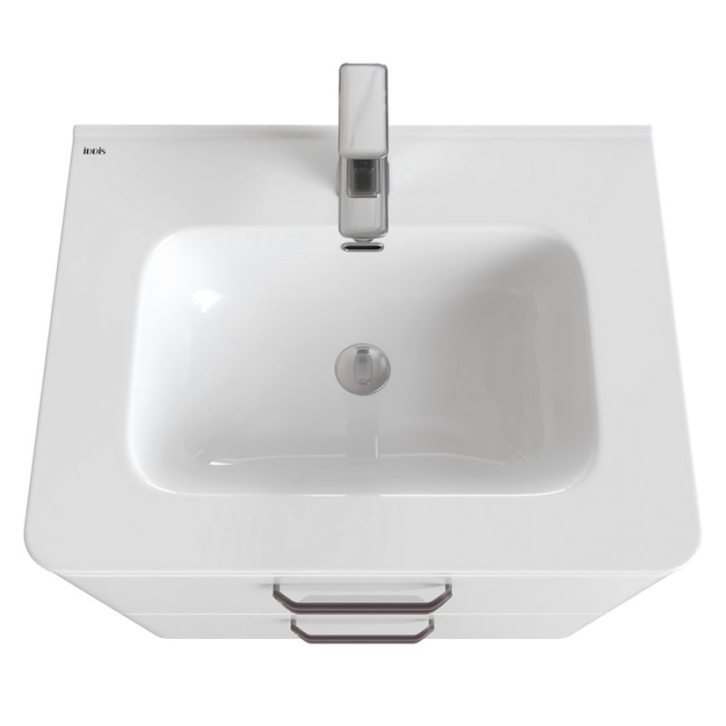 Тумба с раковиной Iddis Brick 60 BRI60WFi95K Белая