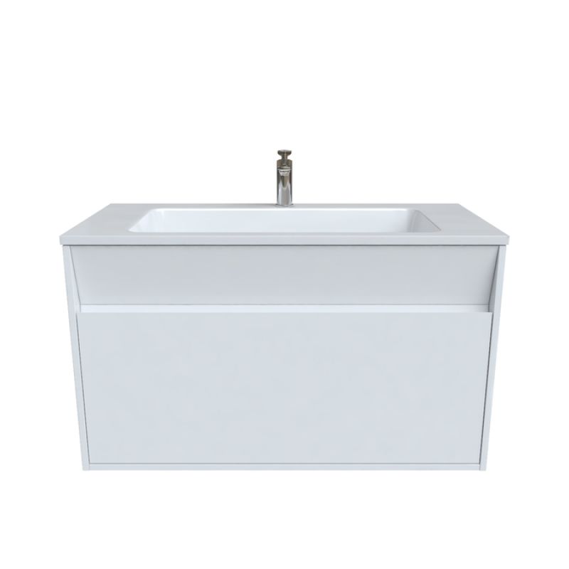 Тумба с раковиной Iddis Esper 100 ESP10W0i95K подвесная Белая