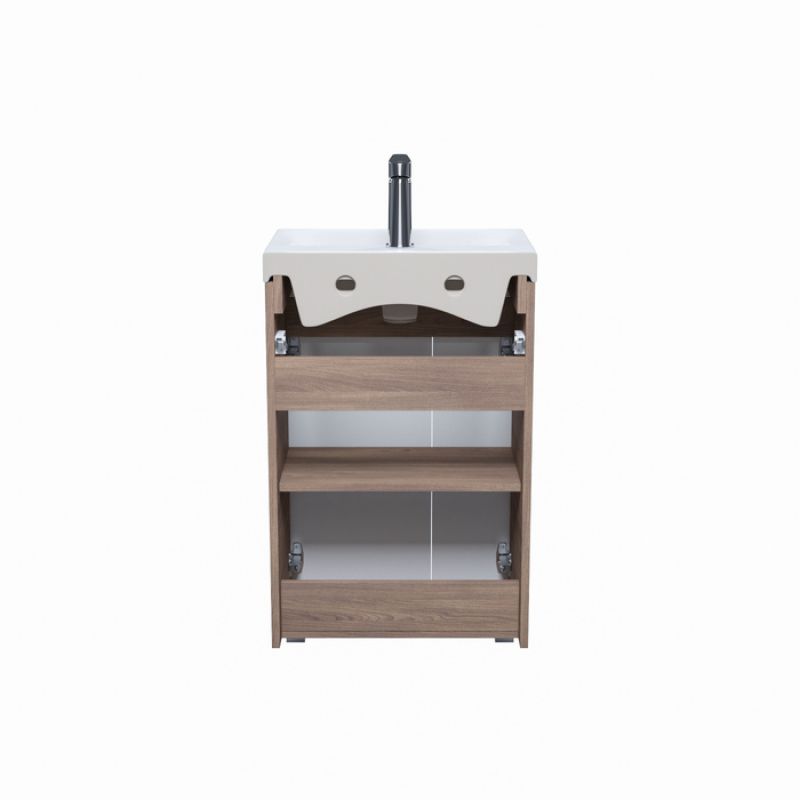 Тумба с раковиной Iddis Zodiac 50 ZOD5ADFi95K Белая матовая Дерево