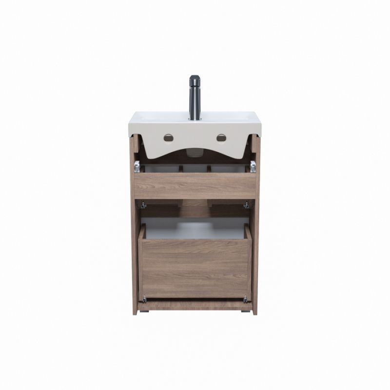 Тумба с раковиной Iddis Zodiac 50 ZOD5ABFi95K Белая матовая Дерево