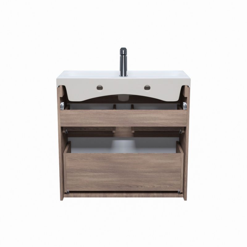 Тумба с раковиной Iddis Zodiac 80 ZOD8ABFi95K Белая матовая Дерево