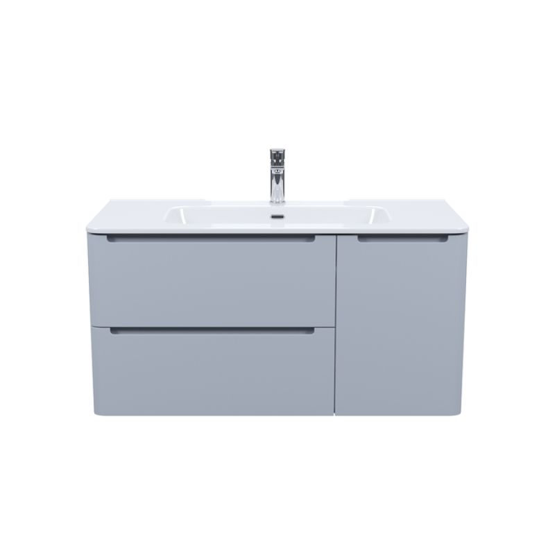 Тумба с раковиной Iddis Edifice 100 EDI10L0i95K подвесная Светло-серая