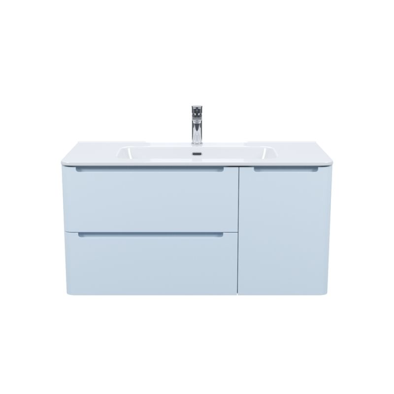 Тумба с раковиной Iddis Edifice 100 EDI10B0i95K подвесная Голубая