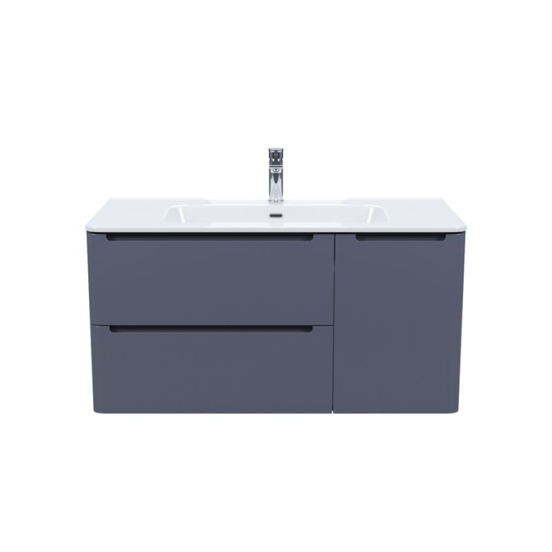 Тумба с раковиной Iddis Edifice 100 EDI10D0i95K подвесная Темно-серая