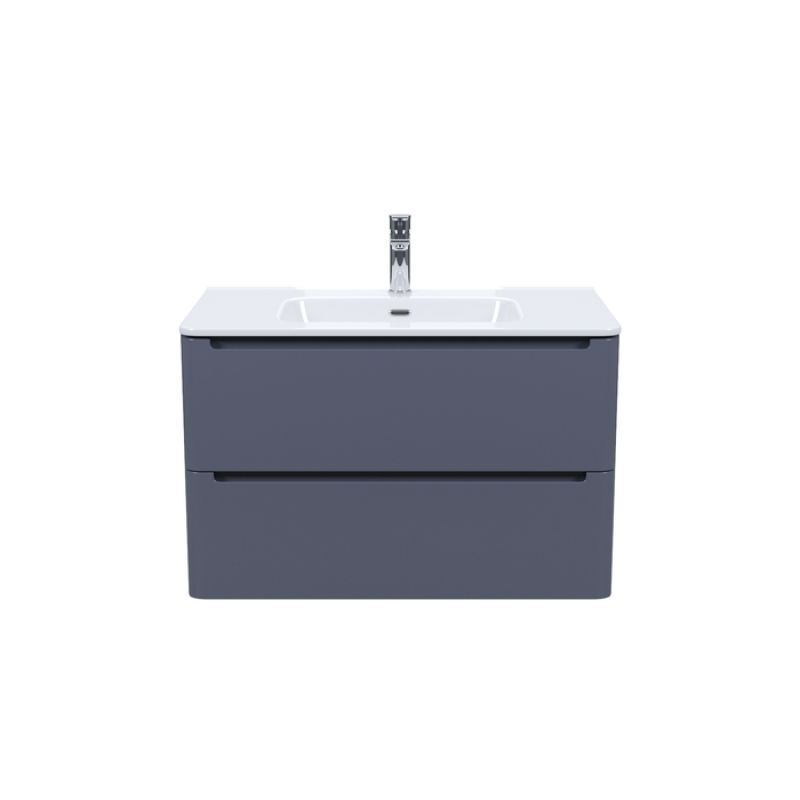 Тумба с раковиной Iddis Edifice 80 EDI80D0i95K подвесная Темно-серая