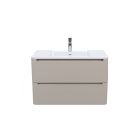 Тумба с умывальником, подвесная, 80 см, капучино, Edifice, IDDIS, EDI80C0i95K подходит умыв. 0108000i28