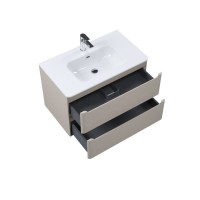 Тумба с умывальником, подвесная, 80 см, капучино, Edifice, IDDIS, EDI80C0i95K подходит умыв. 0108000i28