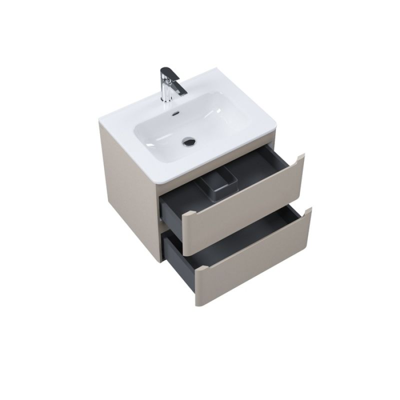 Тумба с умывальником, подвесная, 60 см, капучино, Edifice, IDDIS, EDI60C0i95K подходит умыв. 0106000i28