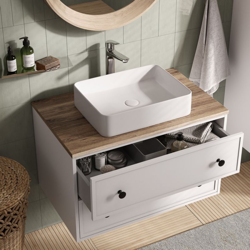 Тумба под раковину Iddis Torr 70 TOR70WBi95K подвесная Белая матовая