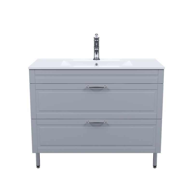 Тумба с раковиной Iddis Oxford 100 OXF10L1i95K Светло-серая