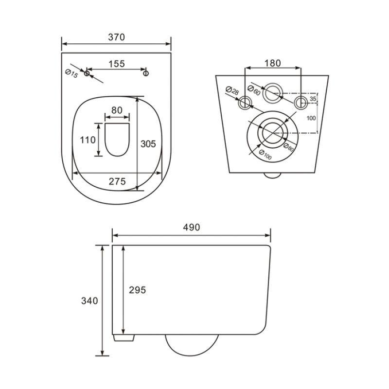 Унитаз Iddis Stone STORDSEi25 подвесной Белый