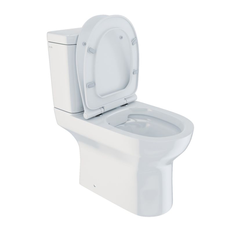 Унитаз компакт Iddis Drum Rimless DRU2DSEi24 с бачком и сиденьем Микролифт