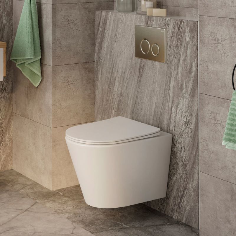 Унитаз подвесной Iddis Destino DESRDSEi25 безободковый, сиденье микролифт