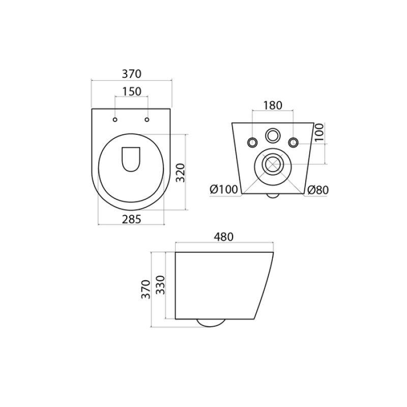 Унитаз подвесной Iddis Destino DESRDSEi25 безободковый, сиденье микролифт