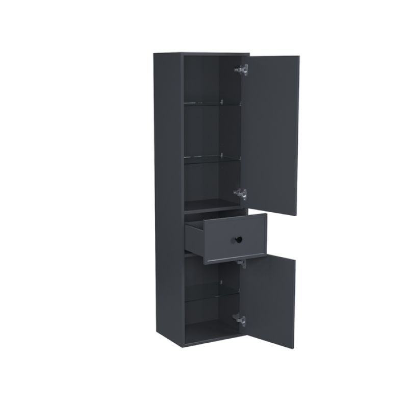 Пенал подвесной, 40 см, темно-серый, Torr, IDDIS, TOR40D0i97