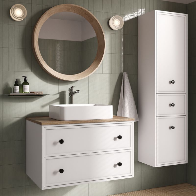 Шкаф пенал Iddis Torr 40 TOR40W0i97 подвесной Белый матовый