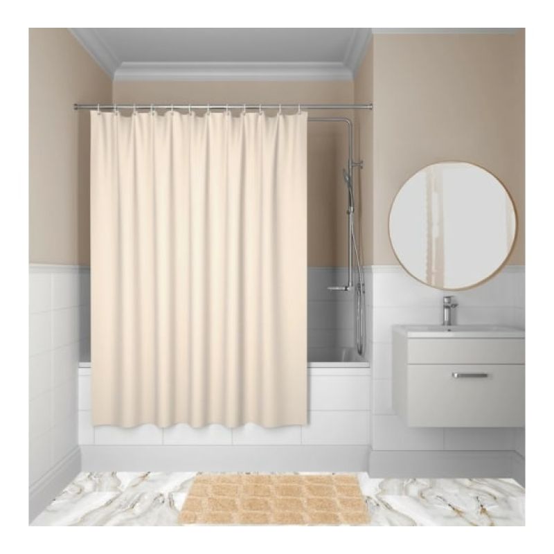 Штора для ванны Iddis Basic 180х200 B68P218i11 Розовая