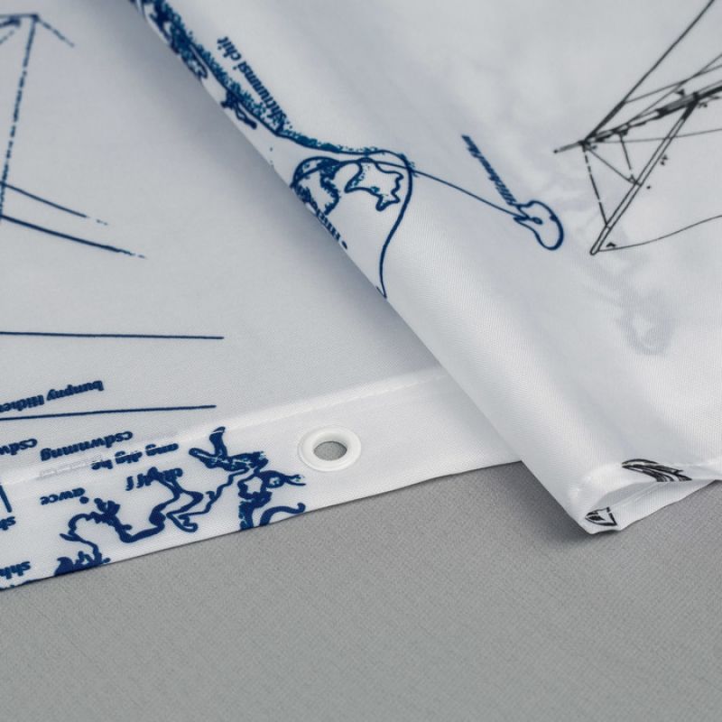 Шторка для ванны Iddis Basic 200x180 B16P218i11 Бело-синяя