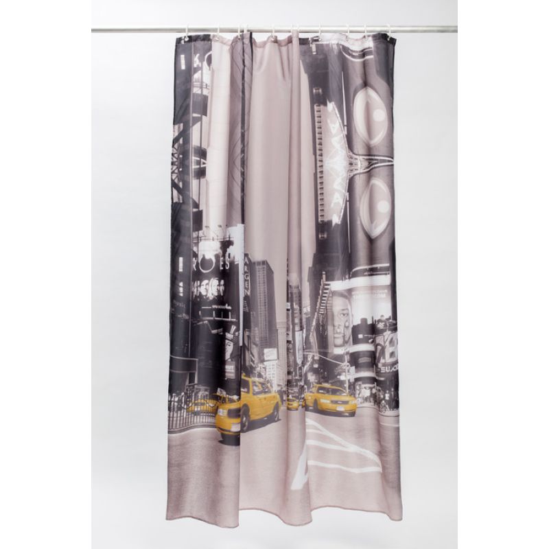 Шторка для ванны Iddis Basic 200x180 B24P218i11 Черная Белая