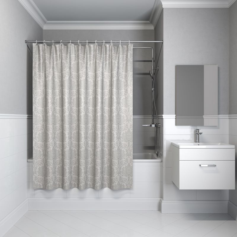 Штора для ванны Iddis Decor D01P118i11 1800x1800 Серый