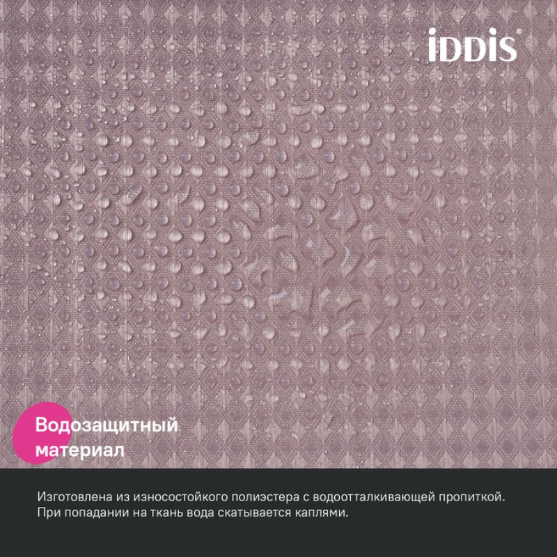 Штора для ванной, 200х180 см, Полиэстер, розовый, IDDIS, DW04P18i11