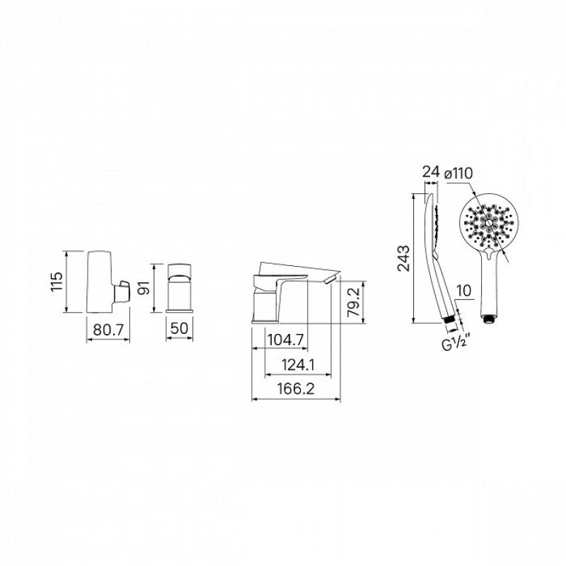 Смеситель на борт ванны Iddis Cloud CLOSB30i07 Белый, хром