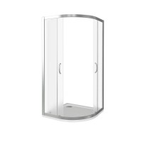 Душевое ограждение Good Door Infinity R-90-G-CH, 90 х 90 х 185 см, стекло матовое Грейп, хром, ИН00006