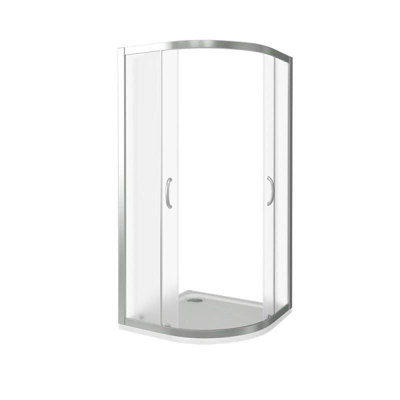 Душевое ограждение Good Door Infinity R-90-G-CH, 90 х 90 х 185 см, стекло матовое Грейп, хром, ИН00006
