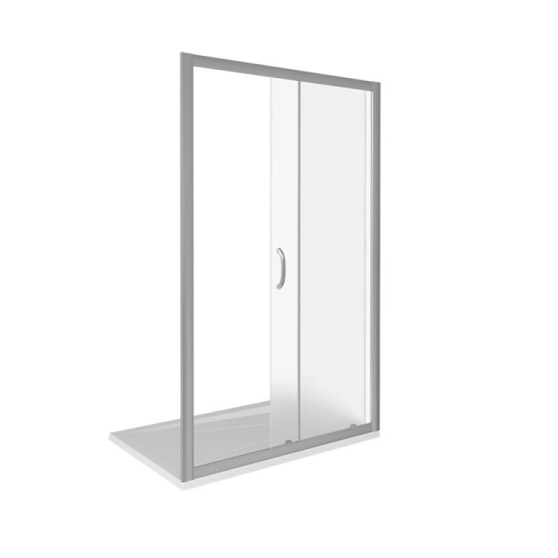 Душевая дверь в нишу Good Door Infinity WTW-120-G-CH, 120 х 185 см, стекло матовое Грейп, хром, ИН00027