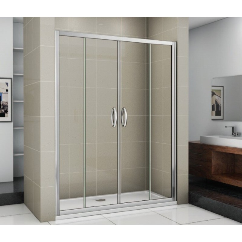 Душевая дверь в нишу Good Door Infinity WTW-TD-170-C-CH, 170 х 185 см, стекло прозрачное, хром, ИН00037