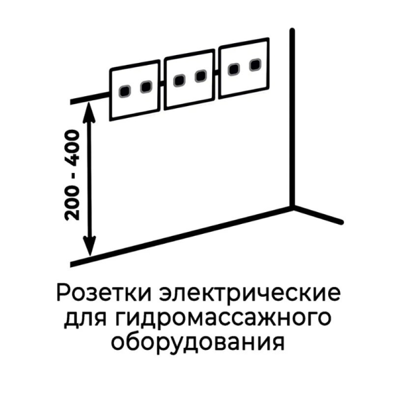 Акриловая ванна Timo INKA1770-KT17-SPV1505-T-CM, 170 х 70 см, с гидромассажем, цвет белый