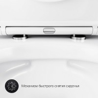 Инсталляция Am.Pm Sense IS110151.741701 с унитазом FlashClean, сиденье микролифт, клавиша хром