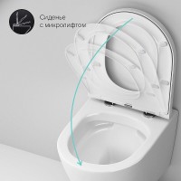 Инсталляция Am.Pm Sense IS110151.741701 с унитазом FlashClean, сиденье микролифт, клавиша хром