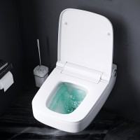 Инсталляция Am.Pm Inspire 2.0, IS450A38.CCC50A с безободковым унитазом Inspire V2.0 FlashClean с электронным биде, клавиша Touch Pro стекло, черное