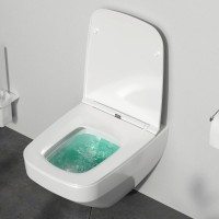 Инсталляция Am.Pm Inspire 2.0, IS450A38.50A1700 с безободковым унитазом Inspire V2.0 FlashClean, клавиша Touch Pro стекло, черное, крышка микролифт