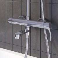 Душевая система Iddis Joker JOKSB1Fi06 с верхним душем, хром