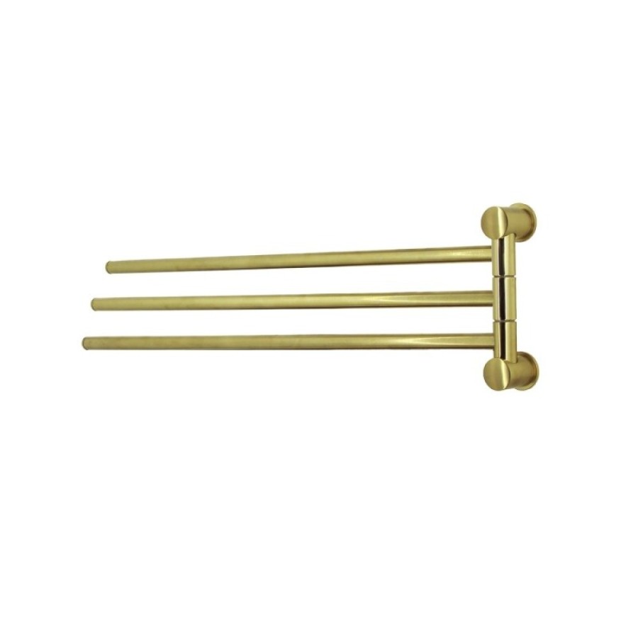 Полотенцедержатель WasserKRAFT Серия К, тройной, 40.5 см, золото матовое, K-1033BRUSHED GOLD