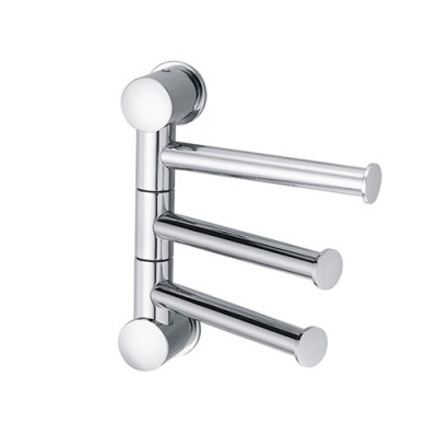 Полотенцедержатель WasserKRAFT Серия К, 3 держателя, короткие, 12 см, хром, K-1053
