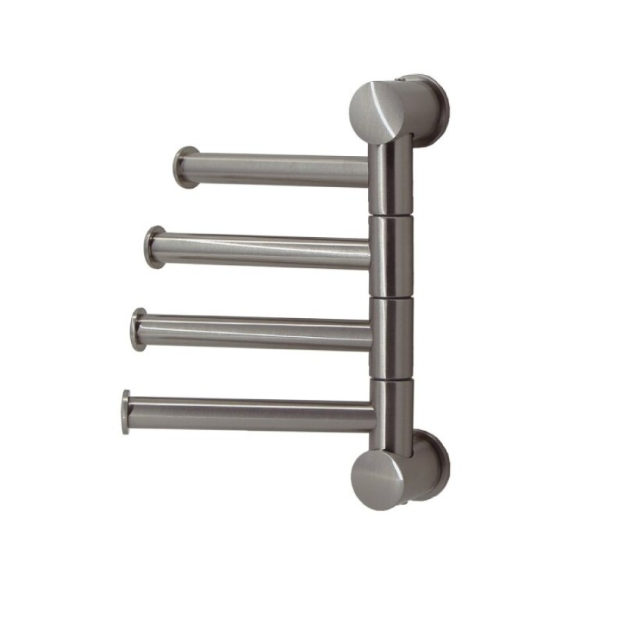 Полотенцедержатель WasserKRAFT Серия К, 4 держателя, 12 см, никель, K-1054NICKEL