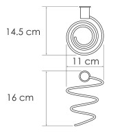 Держатель фена WasserKRAFT K-1080PG, золото глянцевое