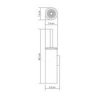 Ершик для унитаза WasserKRAFT Серия К, подвесной, черный матовый, K-1087BLACK