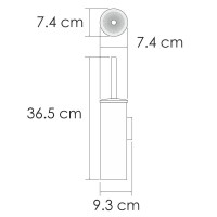 Ершик для унитаза WasserKRAFT K-1087PB, черный