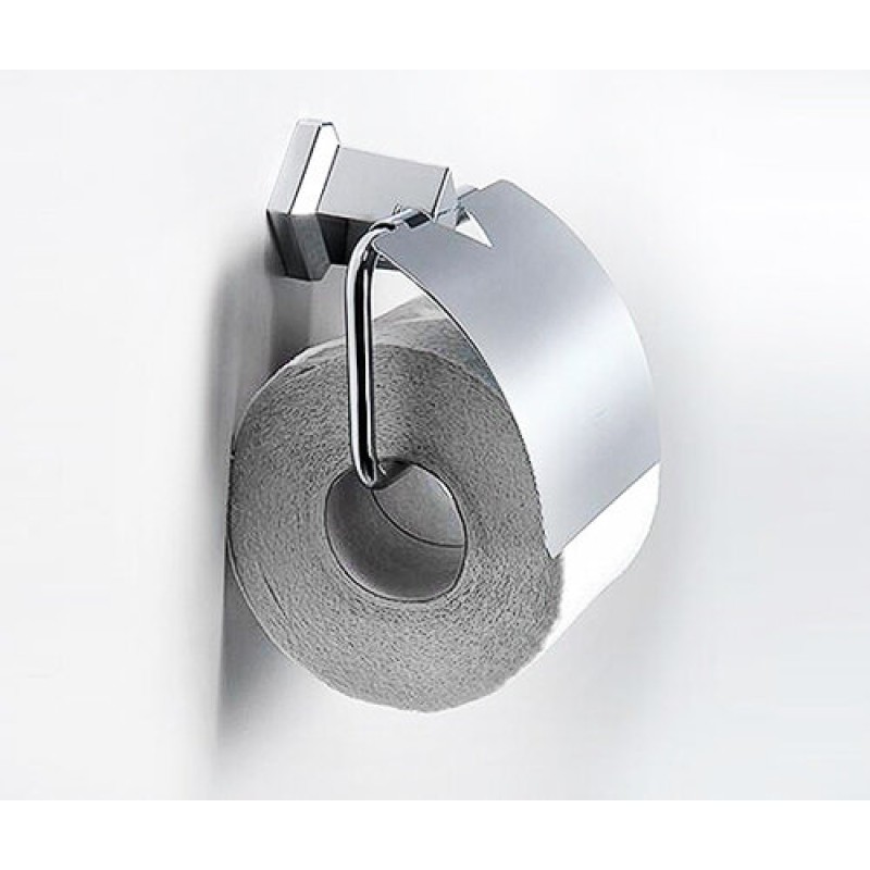 Держатель для туалетной бумаги WasserKRAFT Aller, с крышкой, K-1125, хром